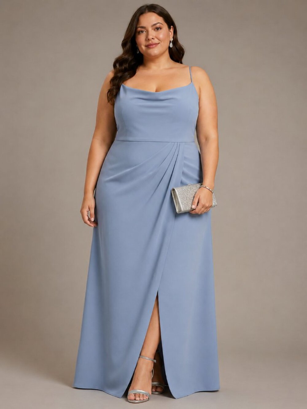 Sachin + Babi Paulina Blue Gown 22W NWT Plus Size Fall Wedding